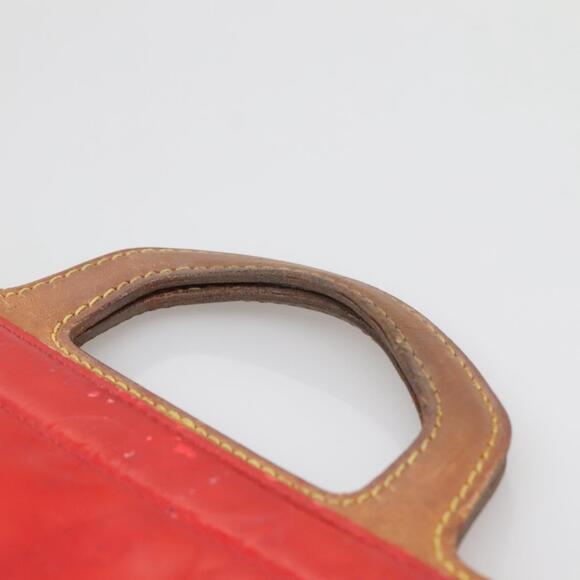 LOUIS VUITTON Monogram Vernis Stanton Tote Bag Red M91078 - Picture 8 of 11